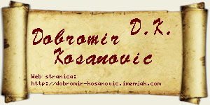 Dobromir Kosanović vizit kartica